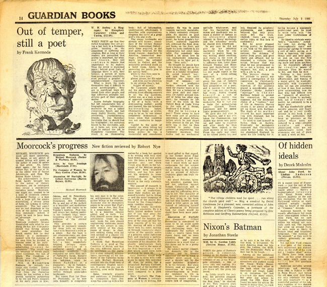 1981 <b><I> Guardian Books</I></b> (02/07/'81)